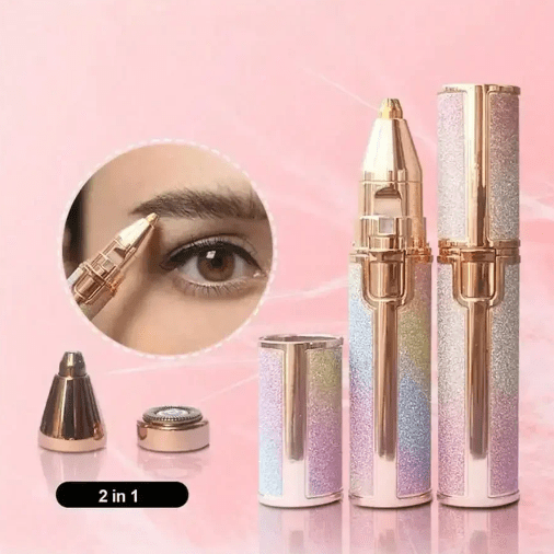 2 In 1 Rechargeable Flawless Eyebrow & Hair Remover - zartek.store