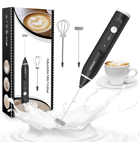 3 Modes USB Speed Adjustable Electric Milk Frother Coffee & Egg Beater - zartek.store