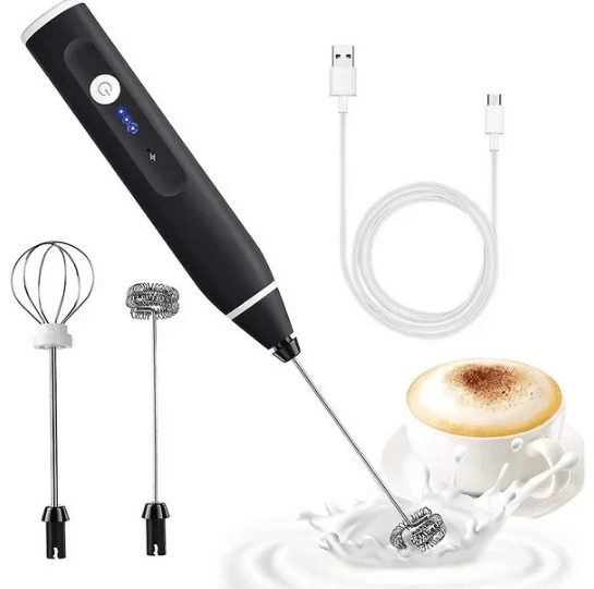 3 Modes USB Speed Adjustable Electric Milk Frother Coffee & Egg Beater - zartek.store