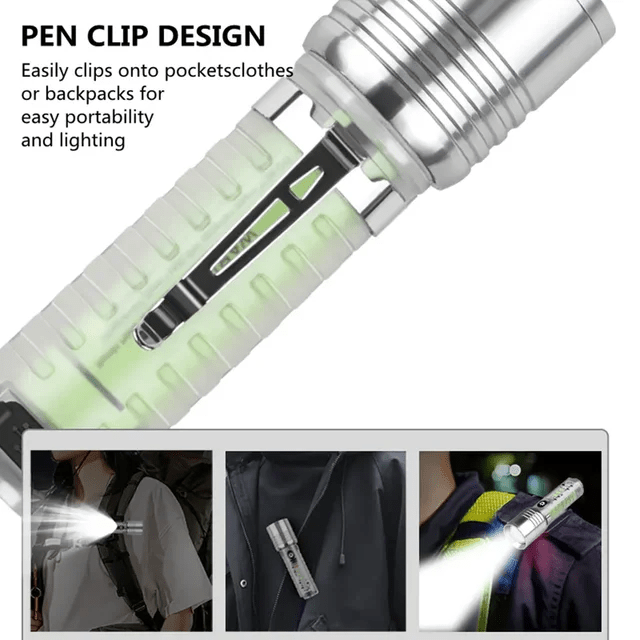 Multifunctional Zoom Flashlight With Currency Checker - zartek.store