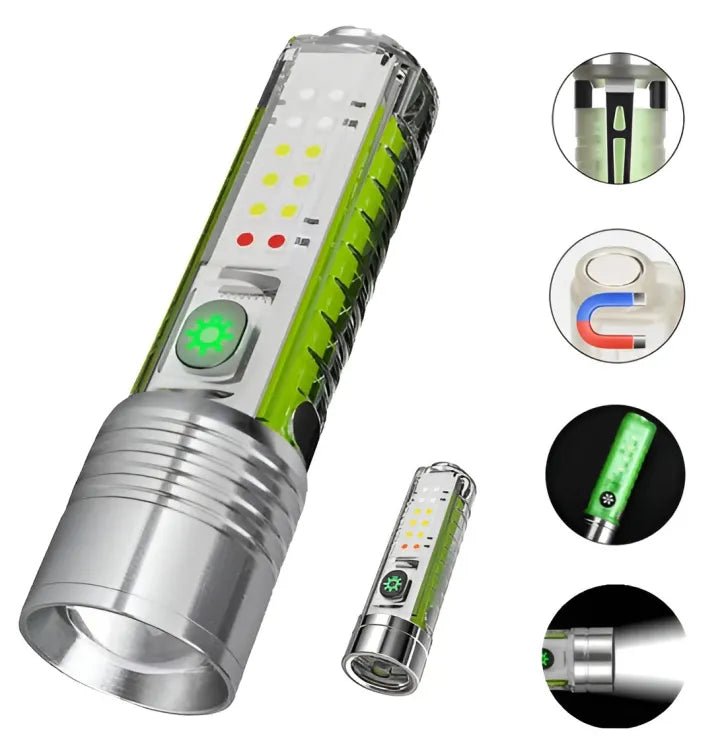 Multifunctional Zoom Flashlight With Currency Checker - zartek.store