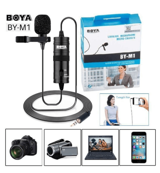 Original Boya BY M1 Collar Microphone - zartek.store