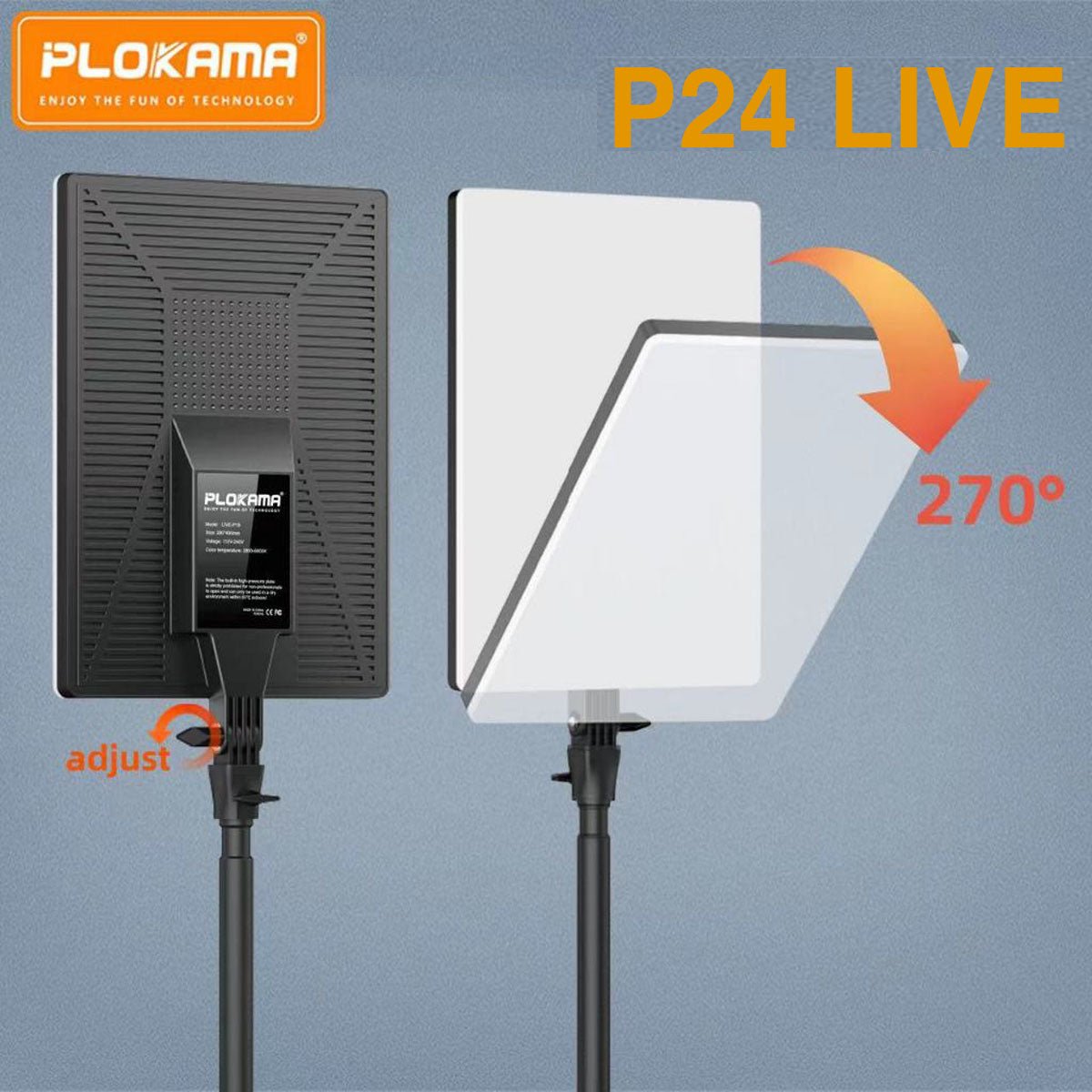 PLOKAMA P - 19 LED Fill Light + 7ft Stand - zartek.store