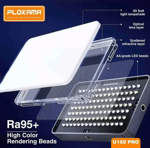RMG U160 Pro RGB LED Video Light - zartek.store
