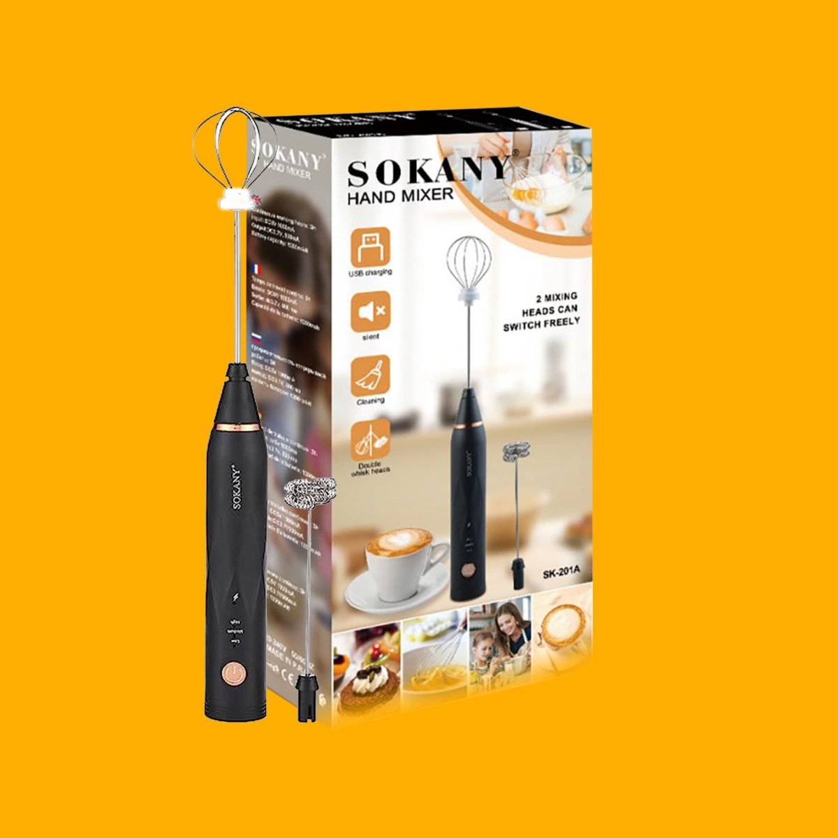Sokany SK - 201A USB Electric Frother - zartek.store