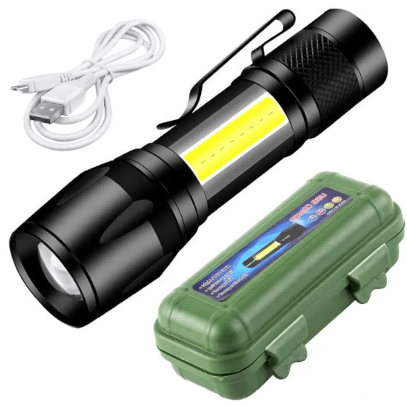 Zoomable Metal COB Flash Light - zartek.store